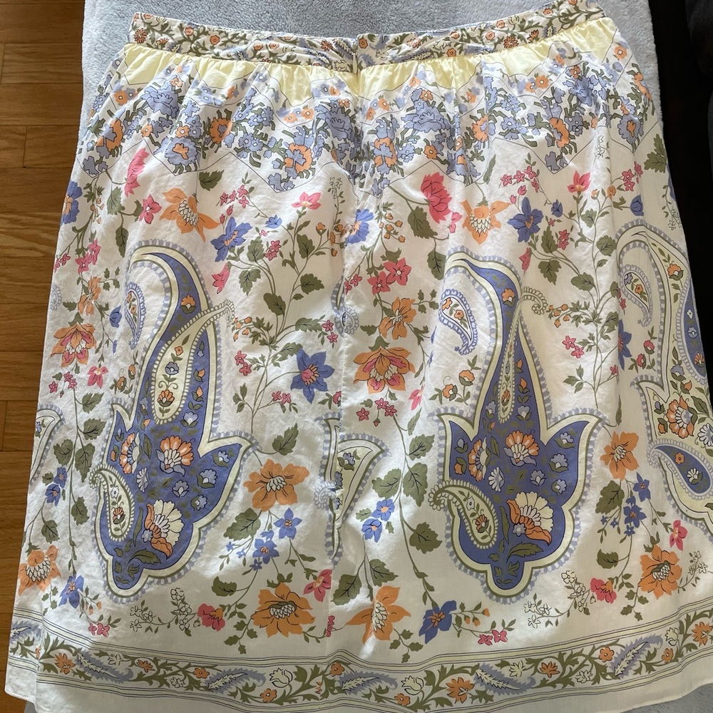 Talbots Paisley A-line Skirt - Picture 6 of 7